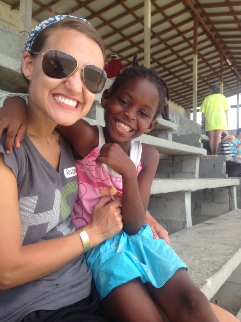 Darriann and I after one of the first days of soccer camp/VBS
