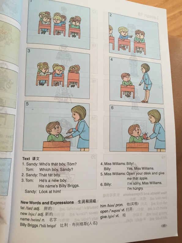 I don't have many words about this. It's terrible and really funny at the same time. Don't be too offended if a foreign language speaker calls you fat. They may not realize it is rude since this is in their school books.